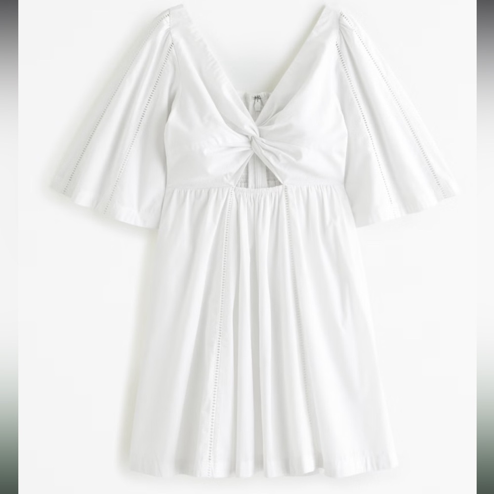 White Abercrombie Cut-Out Dress